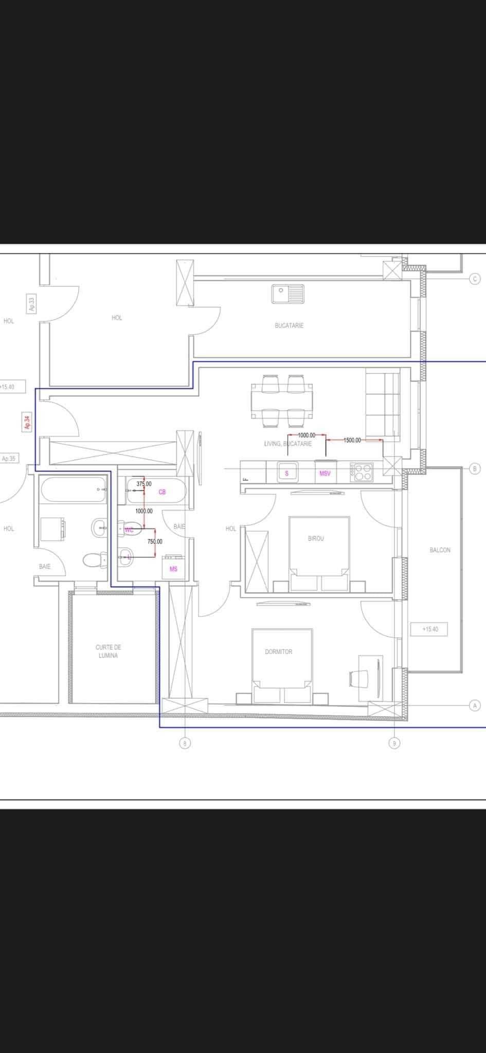 Apartament de vanzare cu 3 camere, bloc nou, 60 mp, Marasti! - imagine 1