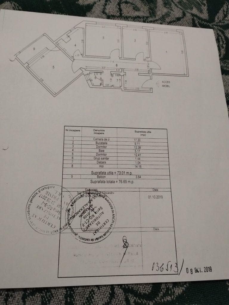 Apartament cu 3 camere parter zona Casa de cultură Constanța.
