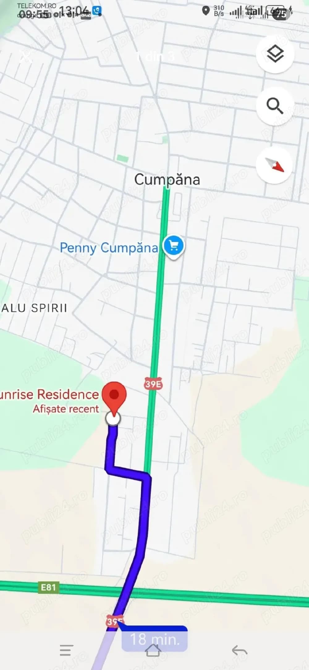 De vânzare teren intravilan   Cumpăna, zona Betty Ice   vis-a-vis de Sunrise Residence