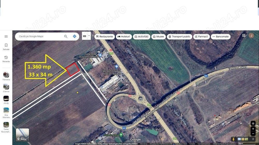 Teren 1.357 mp-Craiova-Izvorul Rece-Pod Centura-DE 70-Isalnita-Reprezentanta Renaul-Citroen - imagine 1