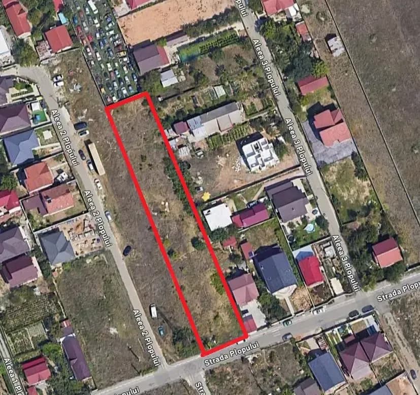 Teren 2000 mp B.Valcii- Str. Plopului - imagine 1
