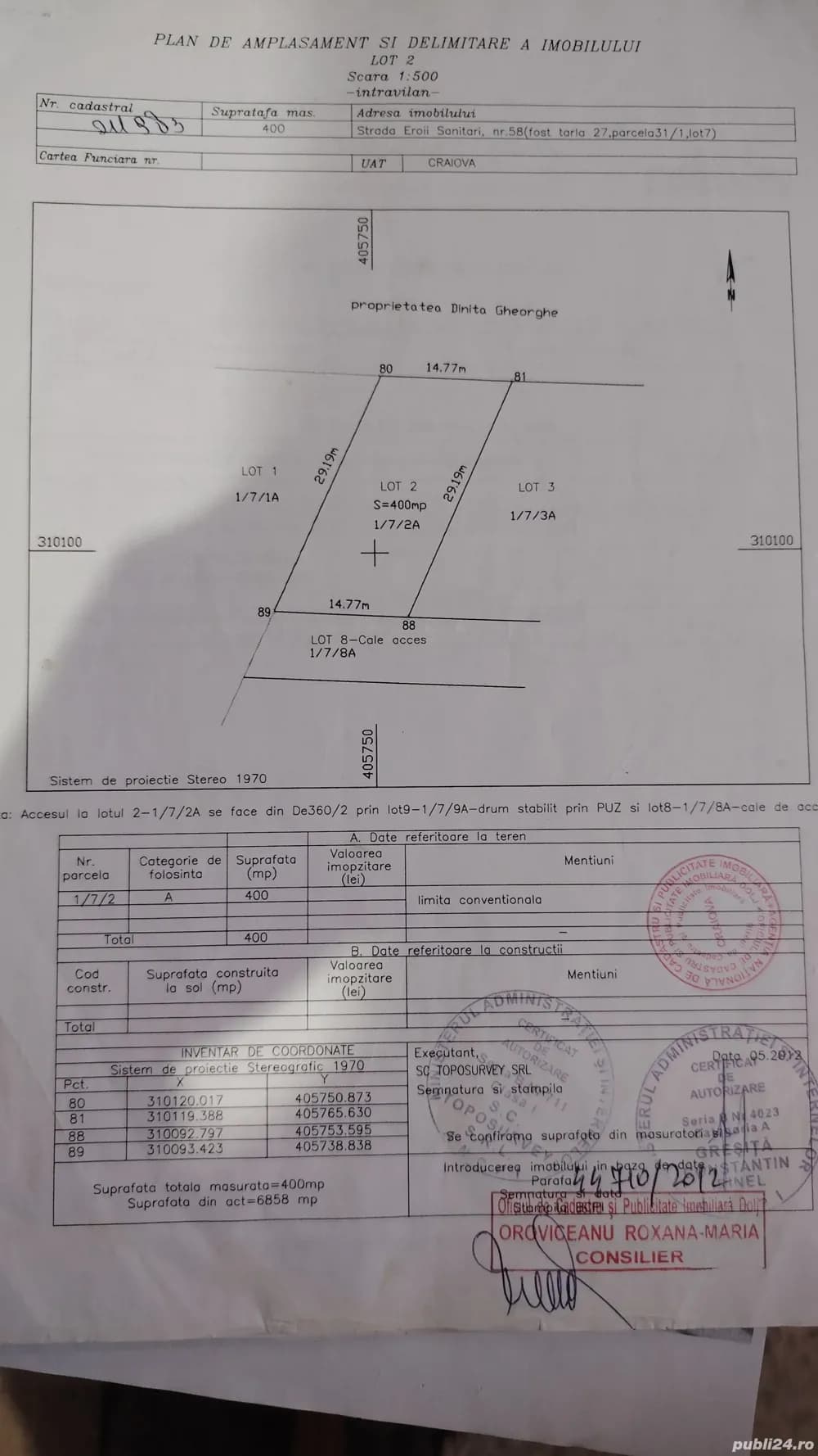 Vand teren in spatele parcului Romanescu - imagine 1