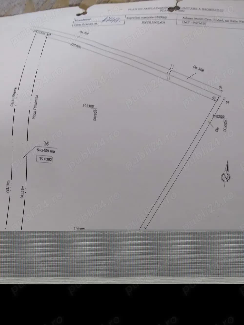 Vând teren cartier Făcăi,in spatele satului,in apropierea noului targ