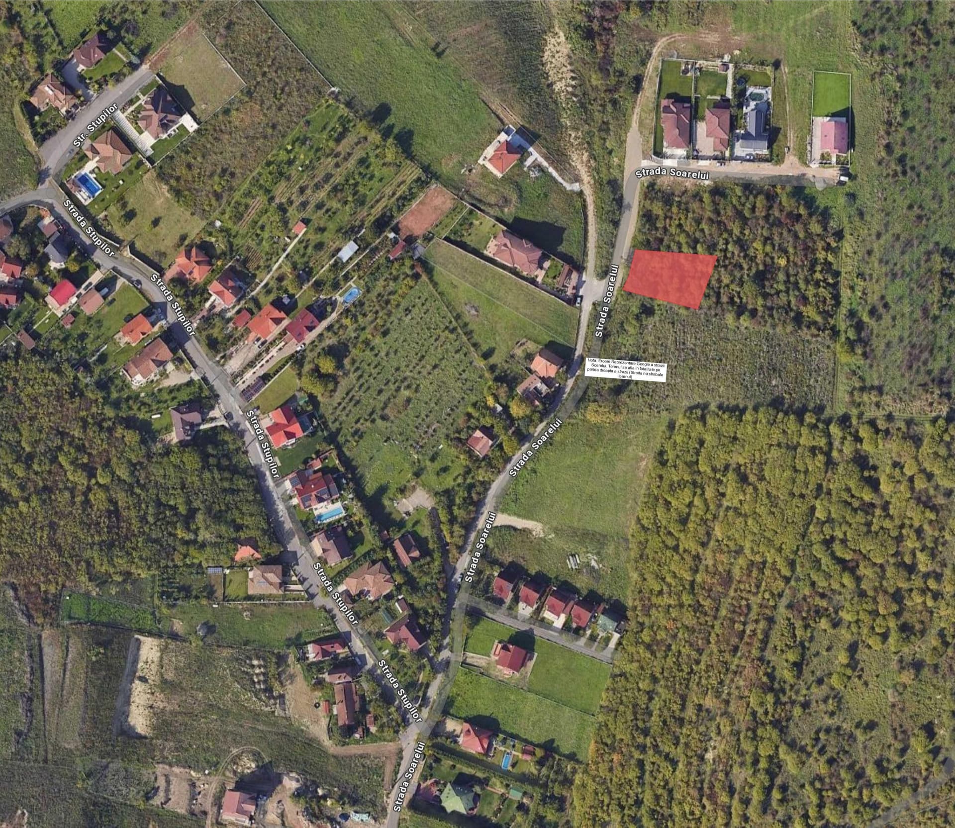 Teren Strada Soarelui Dealuri Oradea – 1001 mp Intravilan construibil - imagine 1