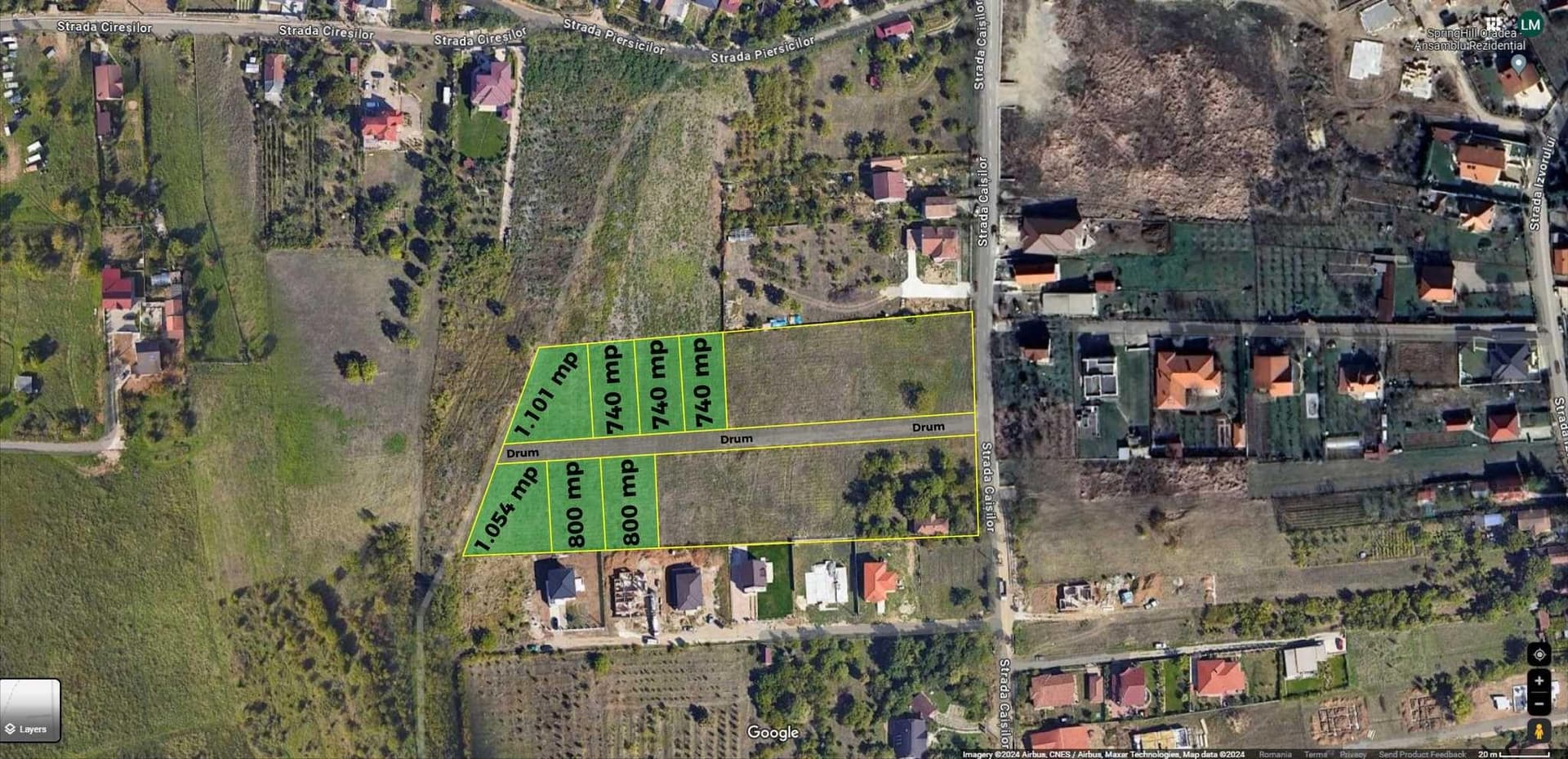 Teren de vanzare , strada Caisilor, zona Dealuri, Oncea - imagine 1