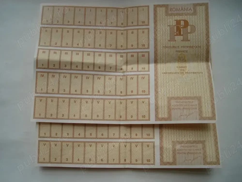 certificate de PROPIETATE FPP