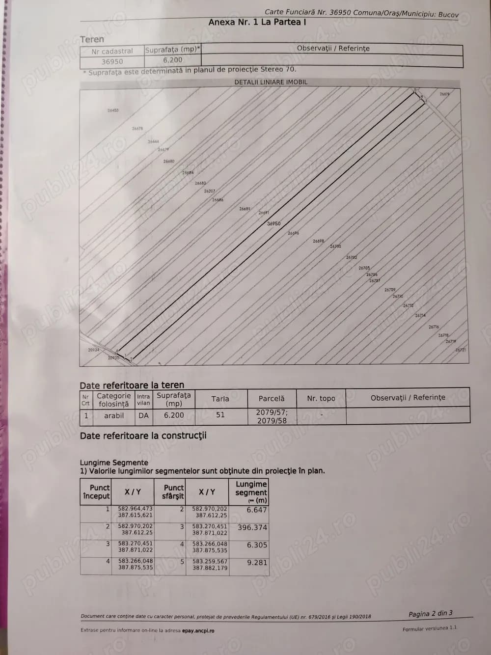Teten intravilan 6200 mp lângă parcul Bucov