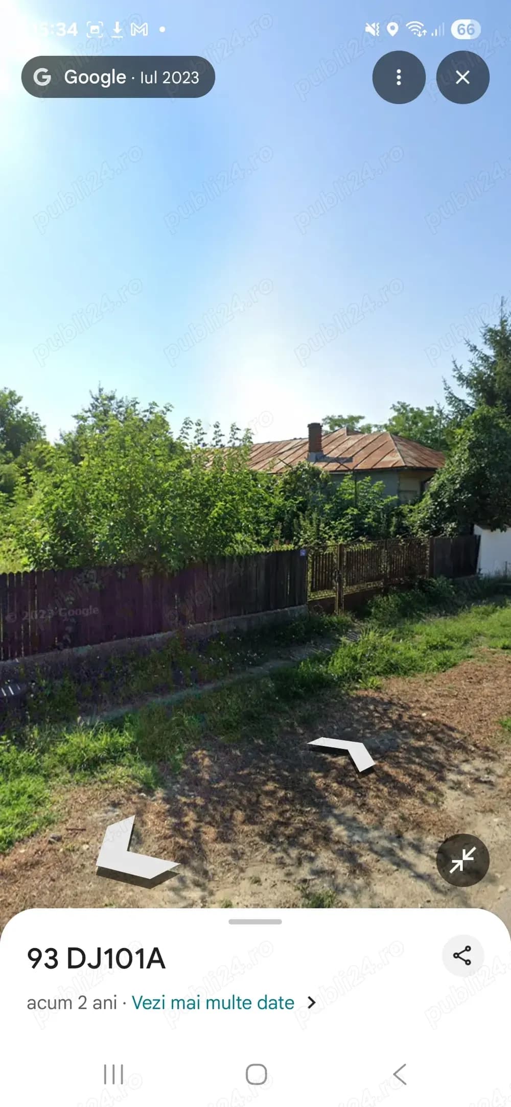Teren de casa Manesti strada principala