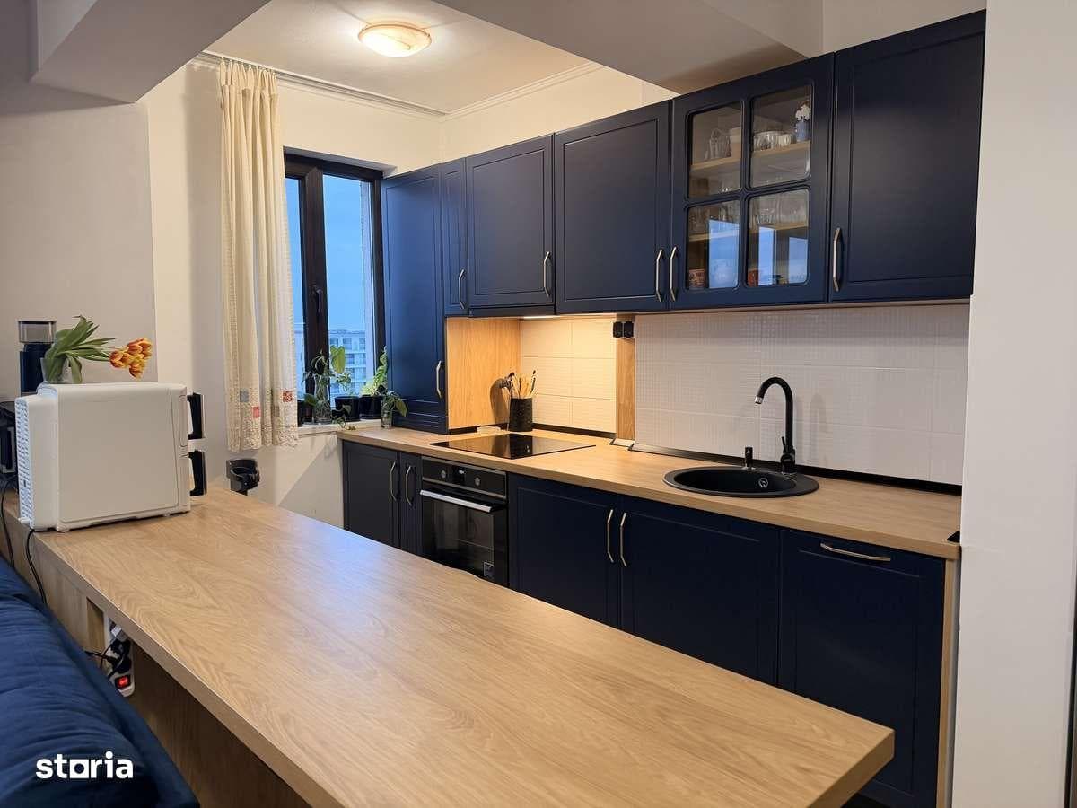 Garsonieră de vânzare – 37,76 mp, bloc 2009, mobilată complet
