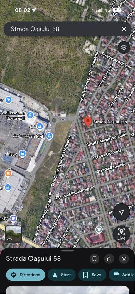 Vand teren cu casa demolabila Bucurestii Noi - Colosseum