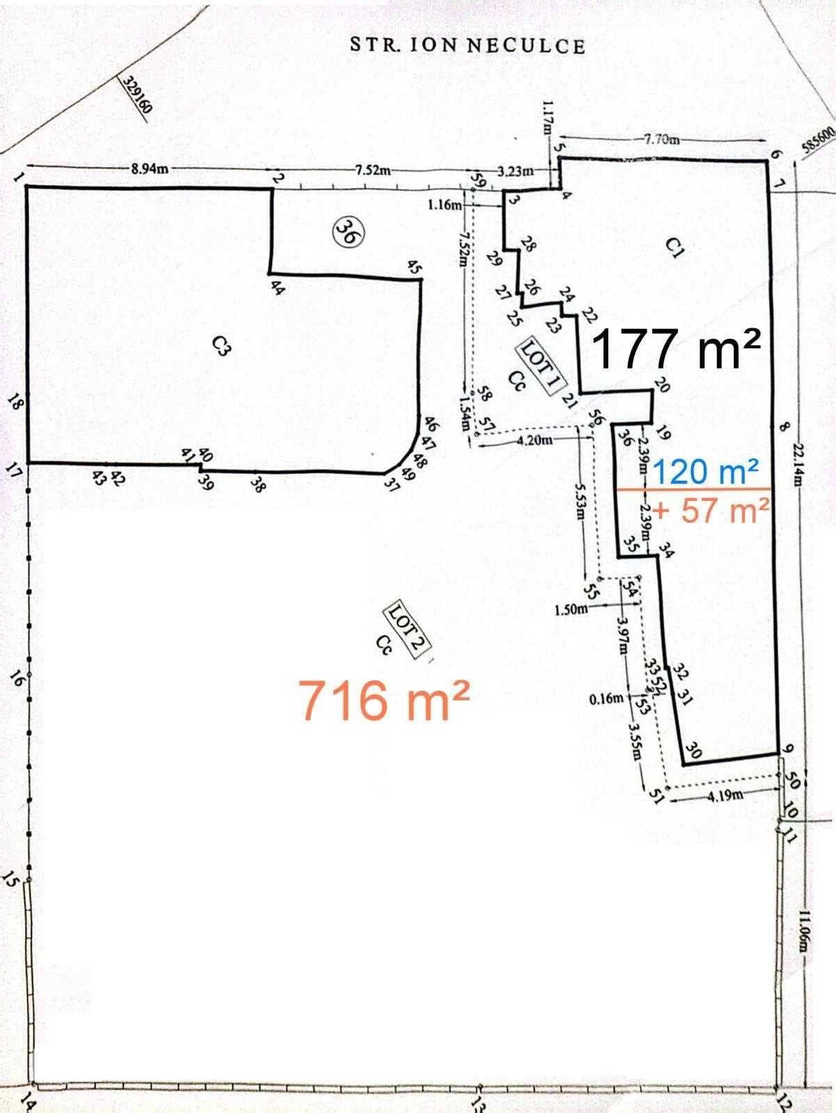Particular – vând teren intravilan str. Ion Neculce, 773 mp