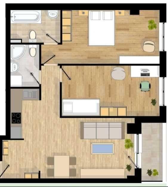 Proprietar vând apartament 3 camere,Iris, Oasului 86-90 + 2 parcari - imagine 1