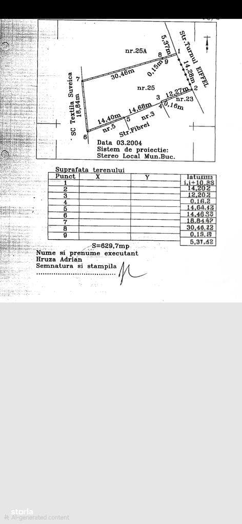 Barbu Vacarescu Floreasca, Teren intravilan liber de construit 630 mp - imagine 1