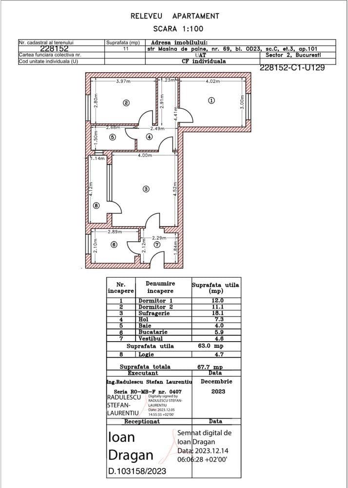 Apartament 3 camere starda Masina de Paine - imagine 1
