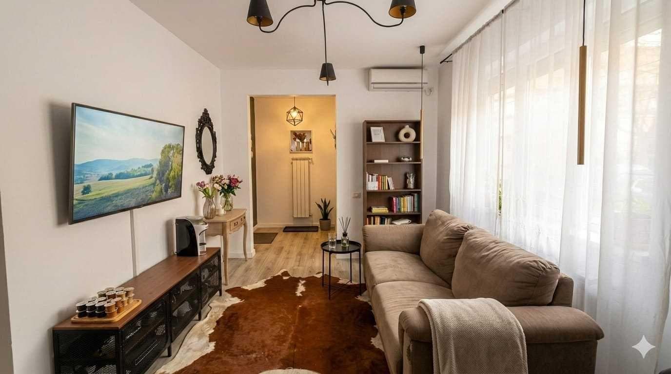 Ap de inchiriat 3 camere, curte si centrala proprie zona 13 Septembrie - imagine 1