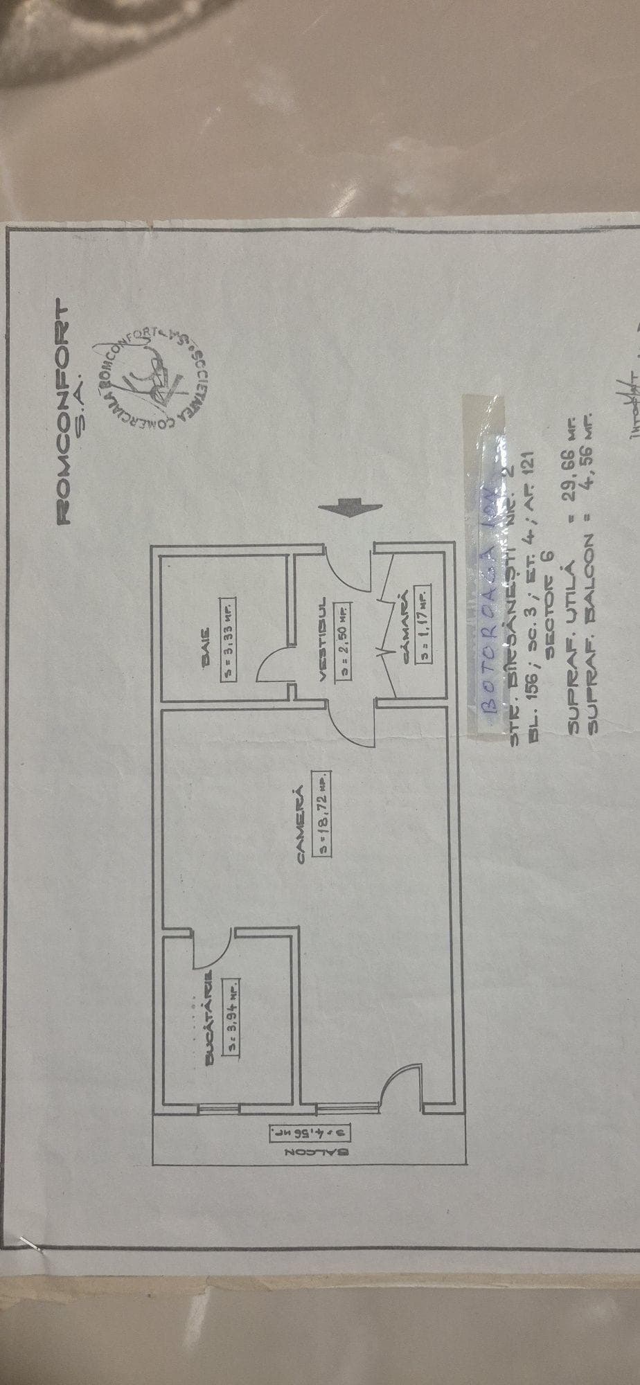 Garsonieră 5 min metrou Păcii | Militari | 34 mp