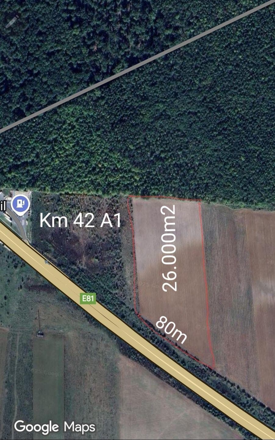 Teren Autostrada A1 București-Pitești