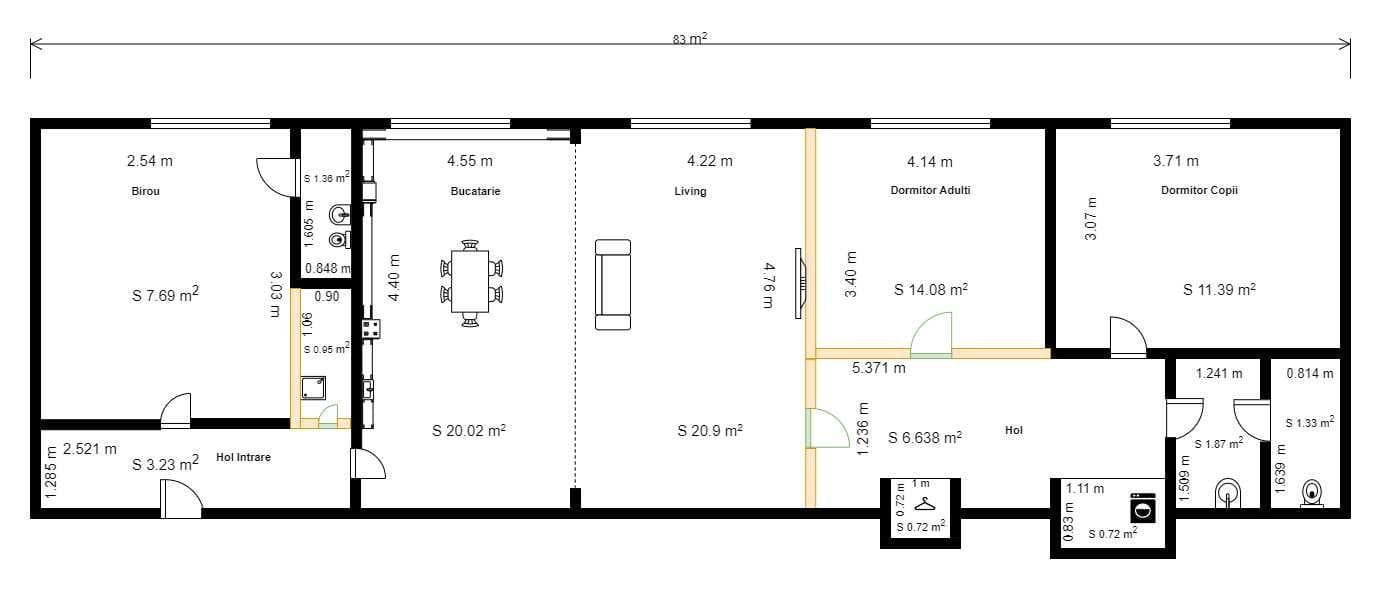 Apartament 4 camere de vanzare in Centru, Mihai Viteazu - imagine 1