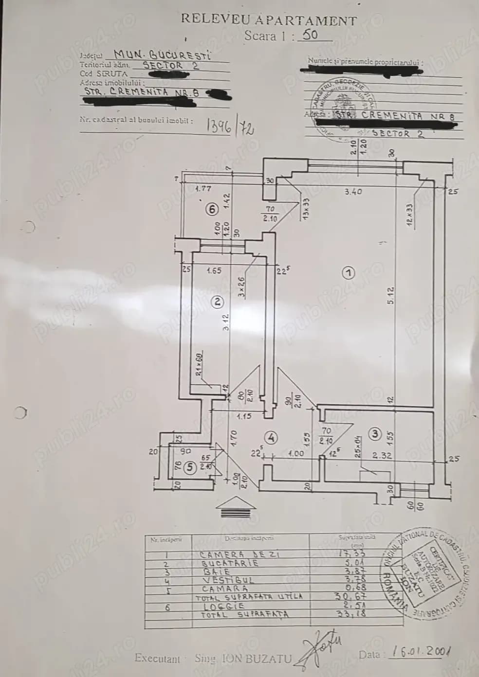 Garsoniera 35 mp decomandata Doamna Ghica - de vanzare - imagine 1