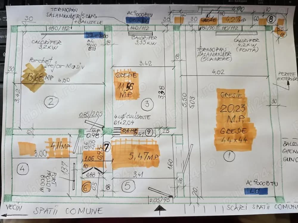 Particular , vand apartament 2 camere decomandate DRISTOR