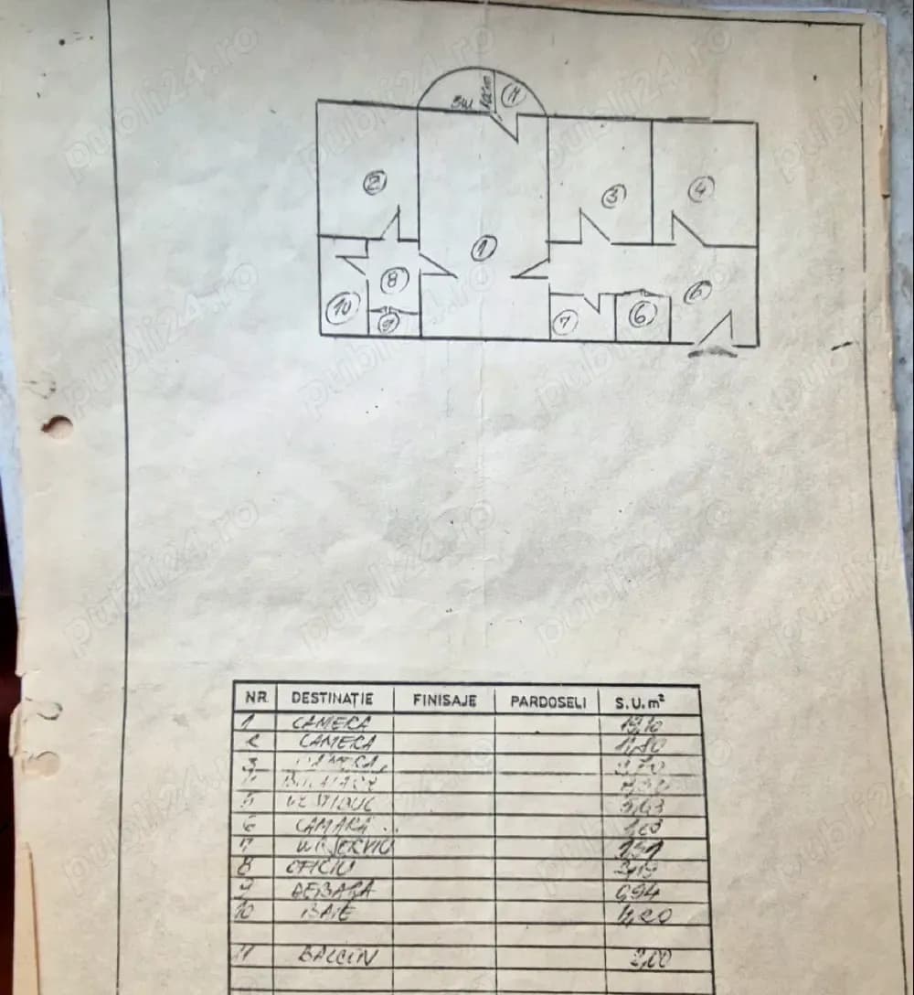 Apartament 3 camere + transfer loc de parcare nominal ADP S3