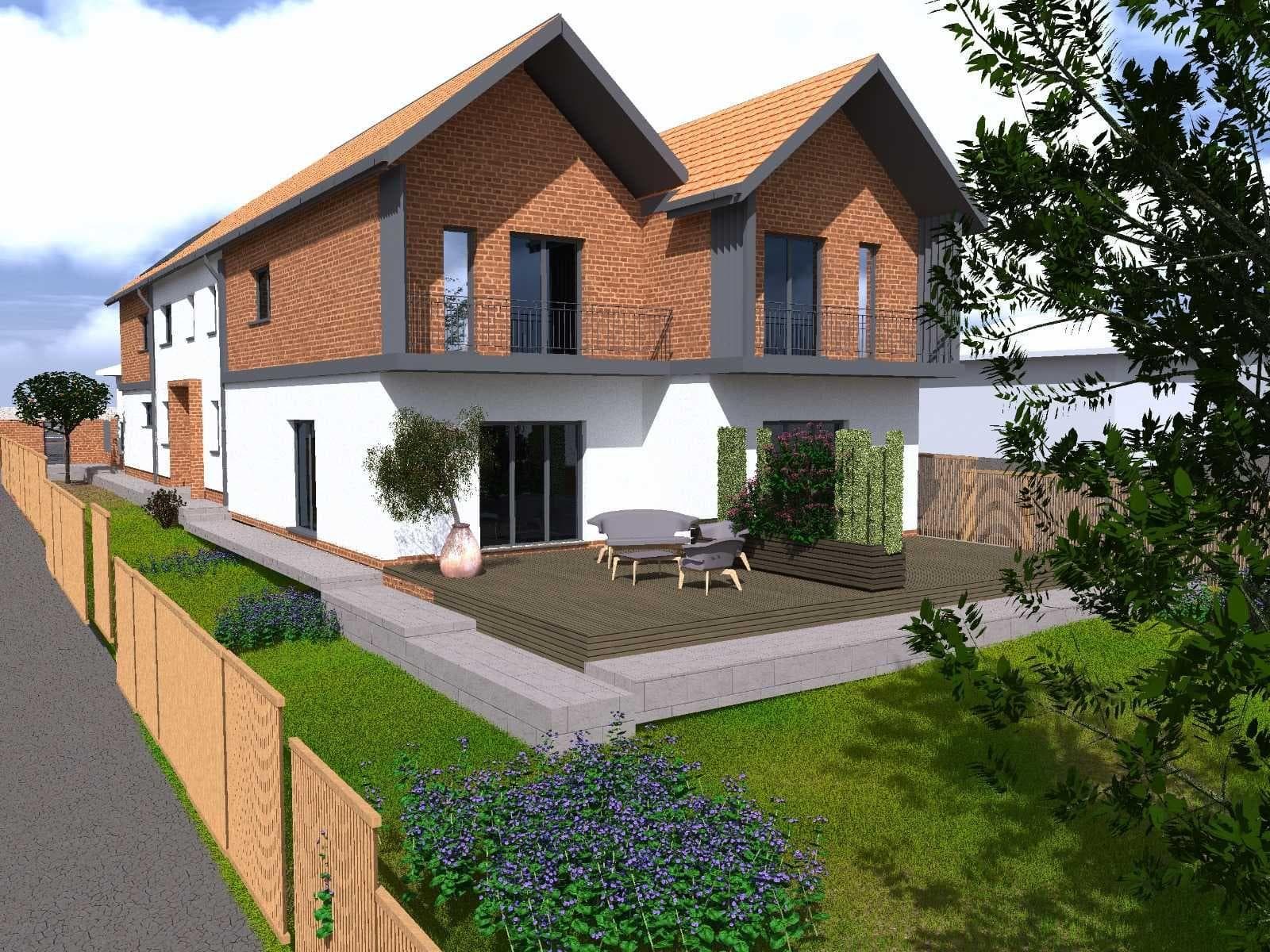 P.F vand Duplex în Feleacu , 200 mp utili, teren 1425 mp, NZEB - imagine 1