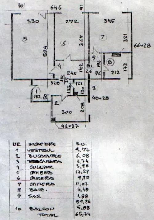 apartament 3 camere şoseaua Giurgiului