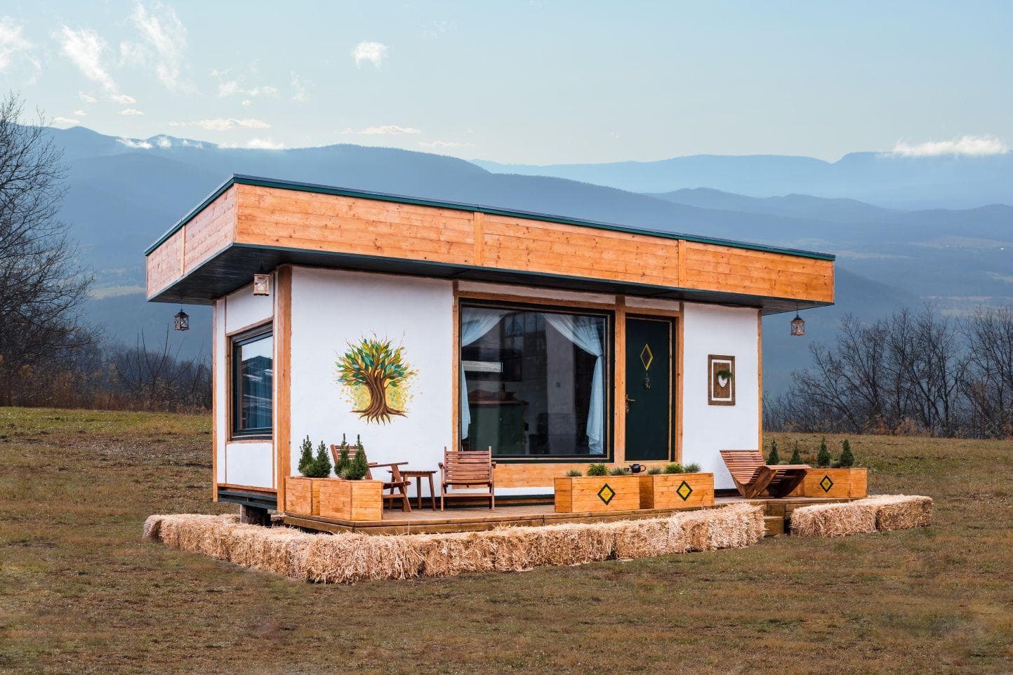 Tiny House Ecologic-paie/lut/acoperiș verde - imagine 1