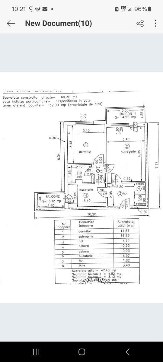 Apartament 2 camere, nord, Cameliei