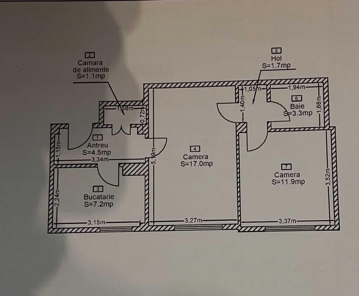 PF – Vând apartament 2 camere | Str. Horea, nr. 89-95 | 47 mp utili - imagine 7