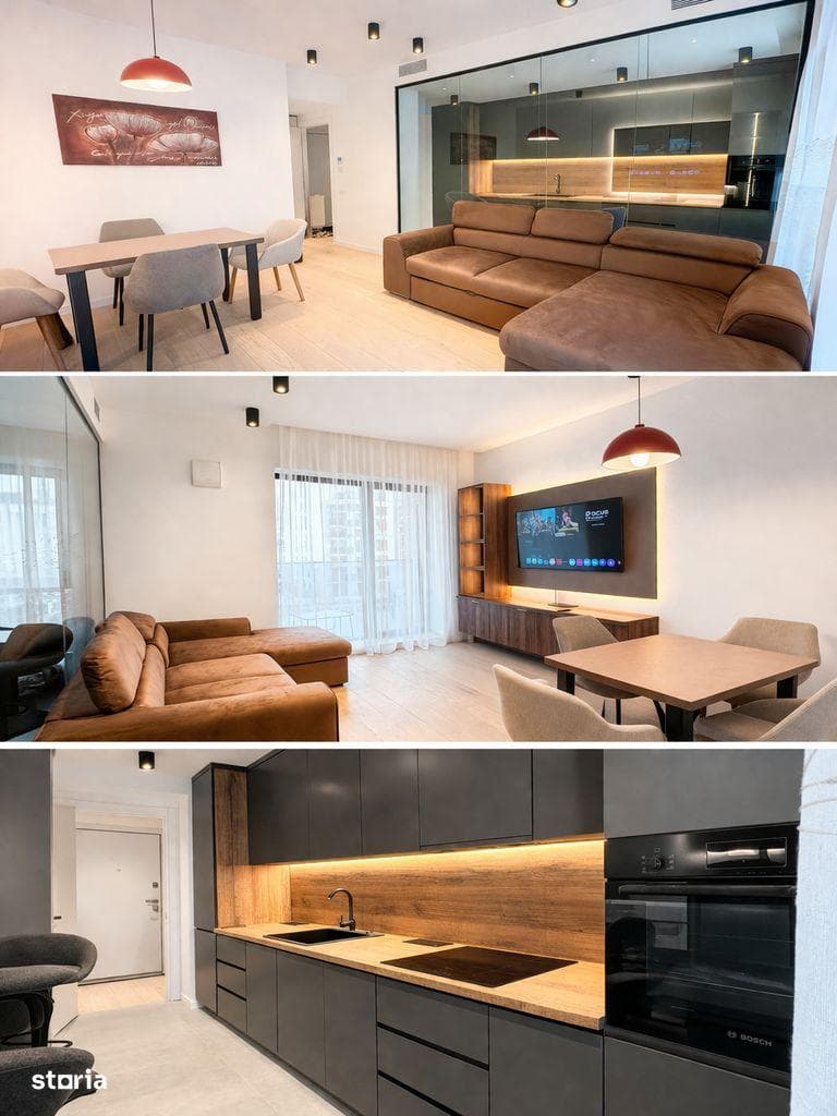 Inchiriez apartament 2 camere, ansamblu Nusco City faza II - imagine 1