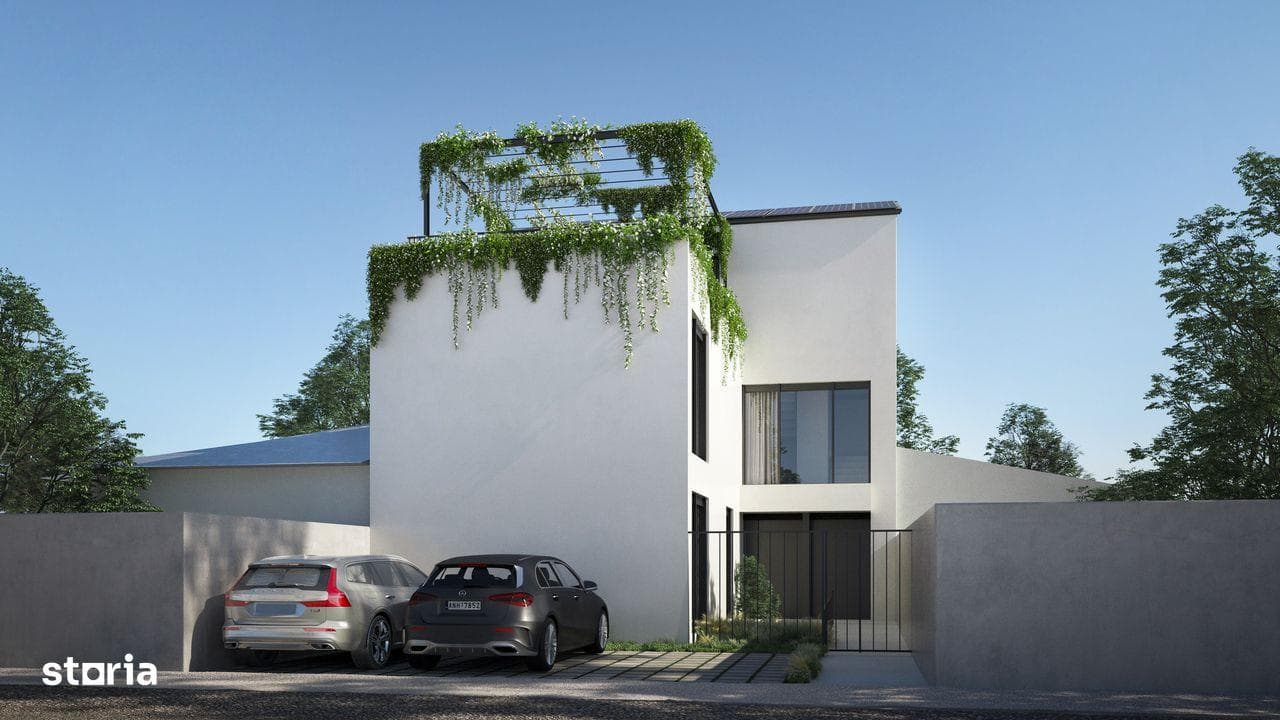 Casă cu arhitectura contemporana în Bucureștii Noi - imagine 1