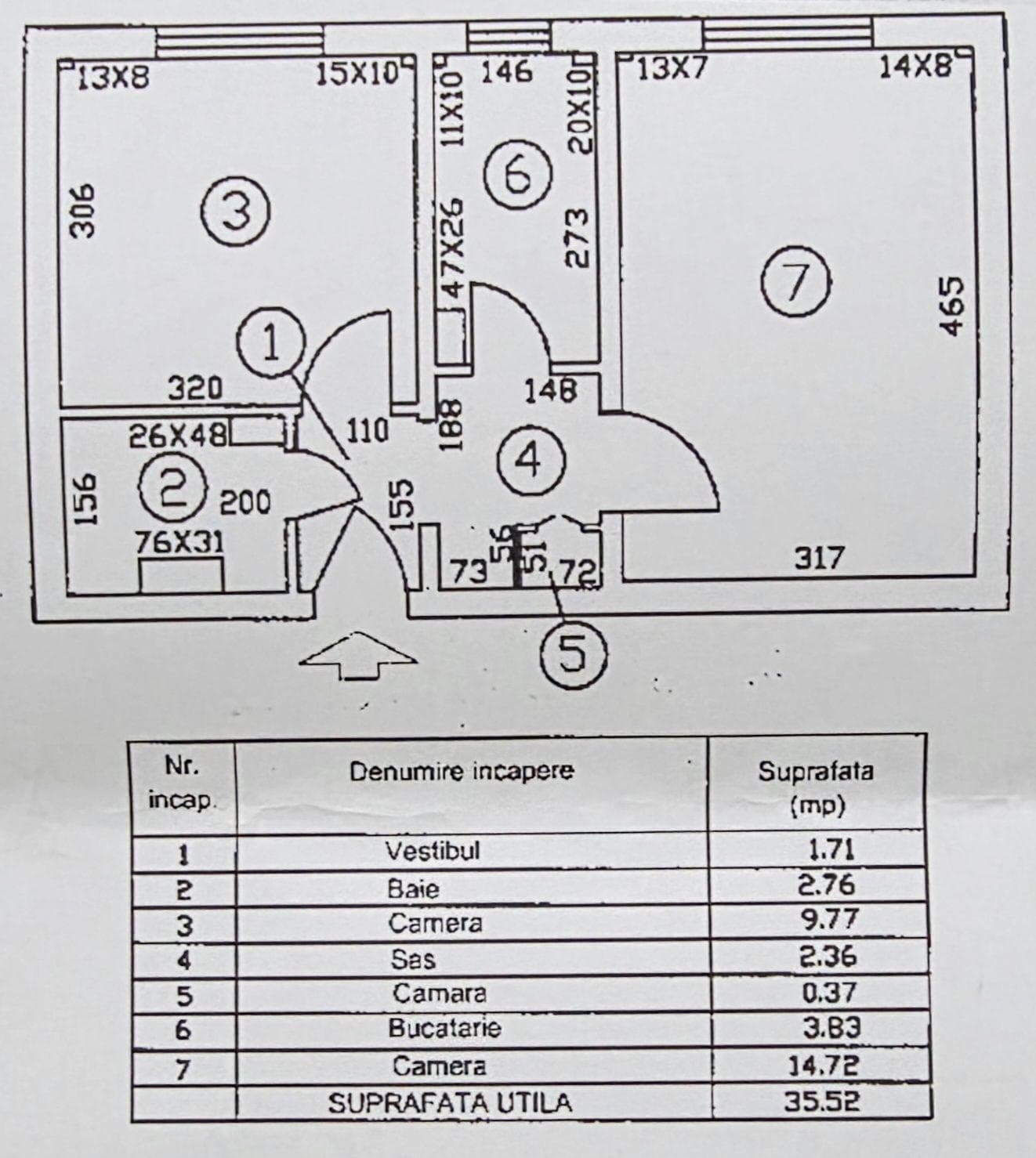 DIRECT PROPRIETAR 2 camere decomandat Huedin/Straja