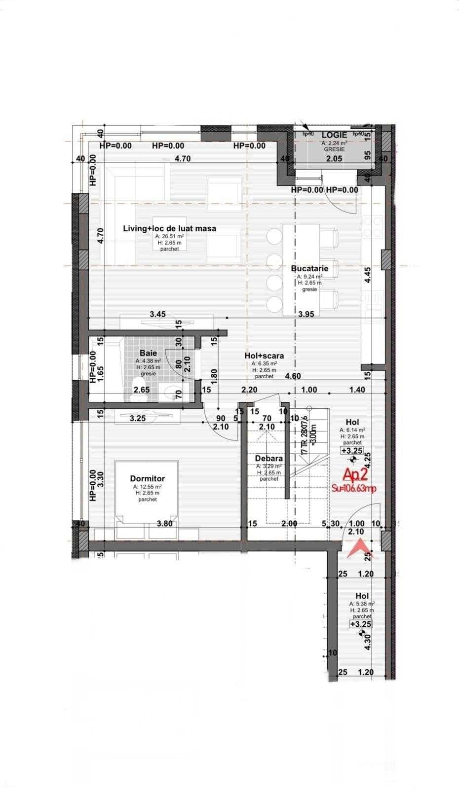 Apartament 4 camere 107 mp bloc tip vila, garaj+boxa, Campului - imagine 3