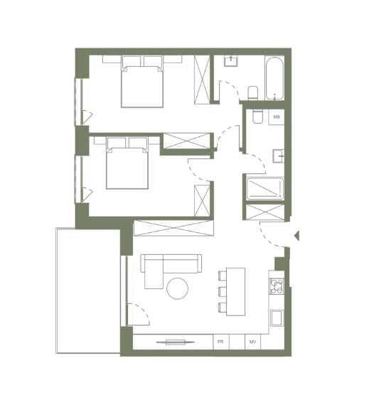 Apartament 3 Camere | 72 mp + Logie 11.8 mp | ERA by Hexagon | Premium - imagine 1
