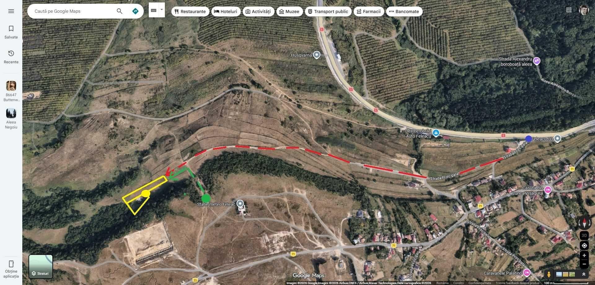 Vand/schimb 4000mp intravilan Feleacu cadastru+CU; super panorama Cluj