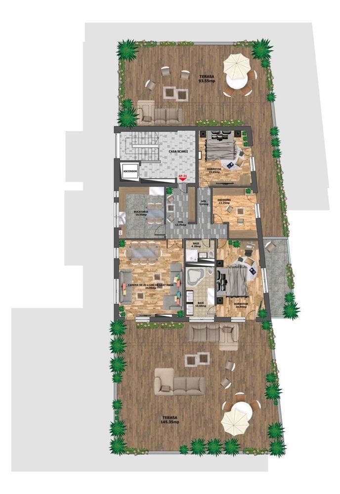 Penthouse de vanzare zona centrala  Cluj - imagine 1