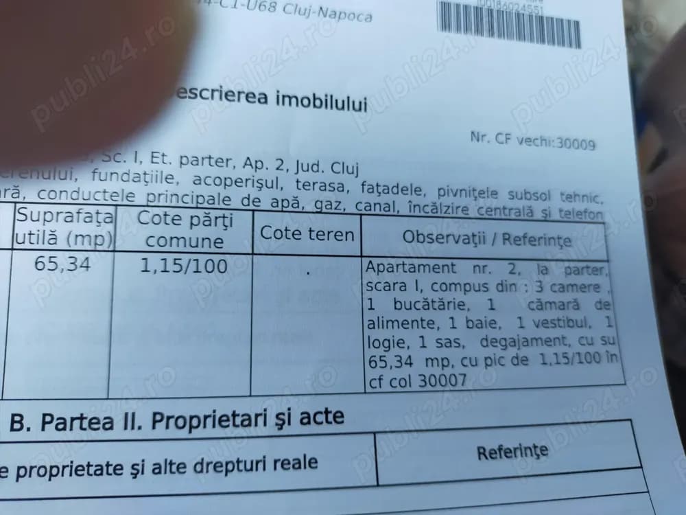 Vând ap 3 camere conf 1 - imagine 1