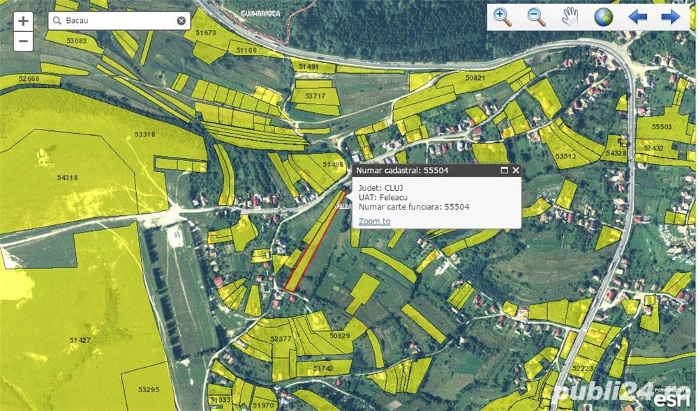 Teren intravilan Feleac,3739 mp,100 Euro mp,se poate parcela in doua,