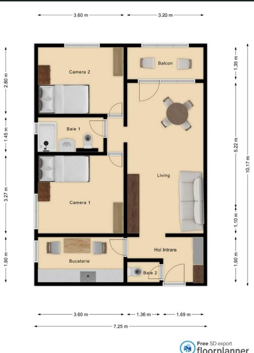 Inchiriez apartament 3 camere 7 Noimbrie Spital, Umfst Rezervat - imagine 1