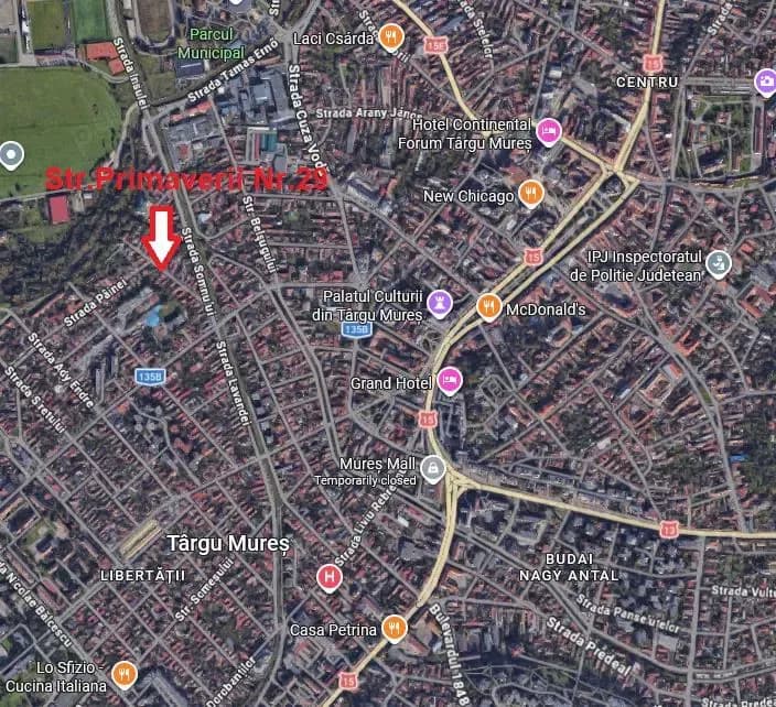 De vanzare teren de 402mp - in inima orasului, Str.Primaverii - Tg.Mures