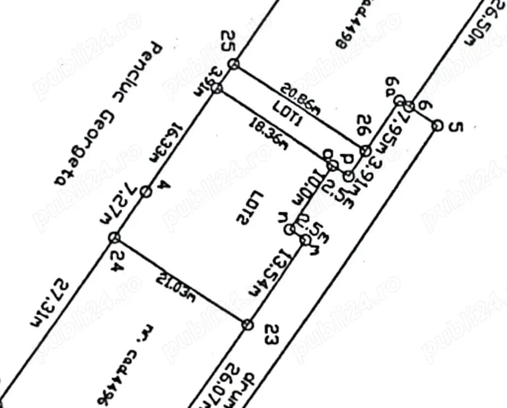 Vand teren 468 mp Str.Eden, Tg.Mures