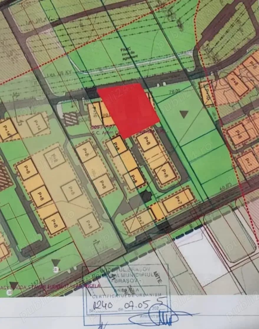 Teren intravilan PUZ, 4.530 mp, Brasov - Narciselor.
