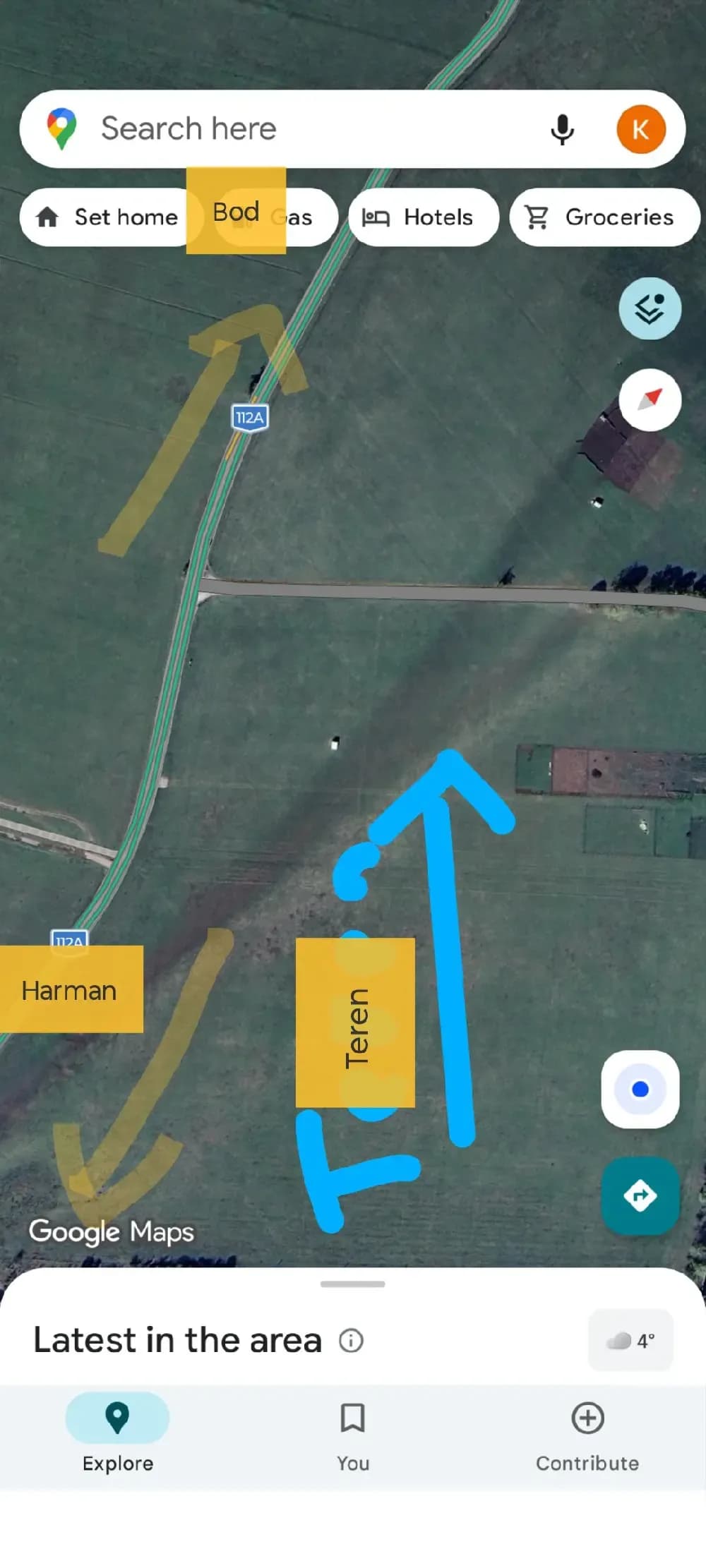 Teren extravilan Harman,Vand sau Inchiriez