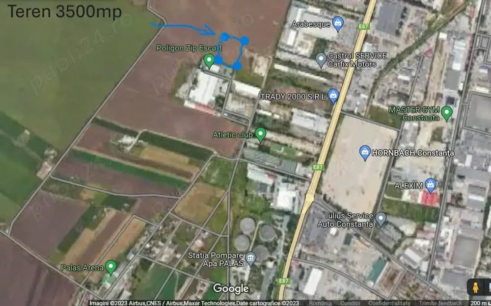Teren Constanta extravilan zona Aurel Vlaicu 3500 mp