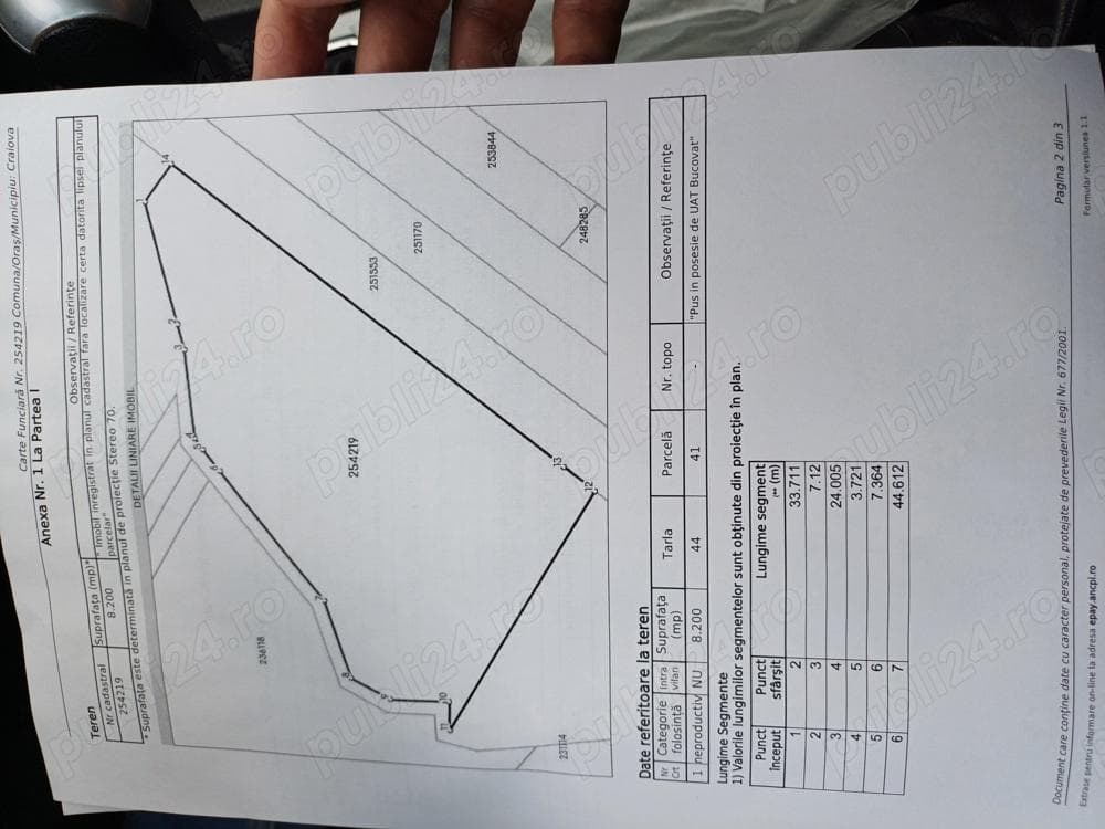 Vand teren-balta 8200m2 Craiova