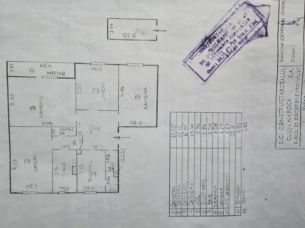 Pers. fizică vând apartament cu 4 camere zona Mănăștur, Cluj-Napoca - imagine 1