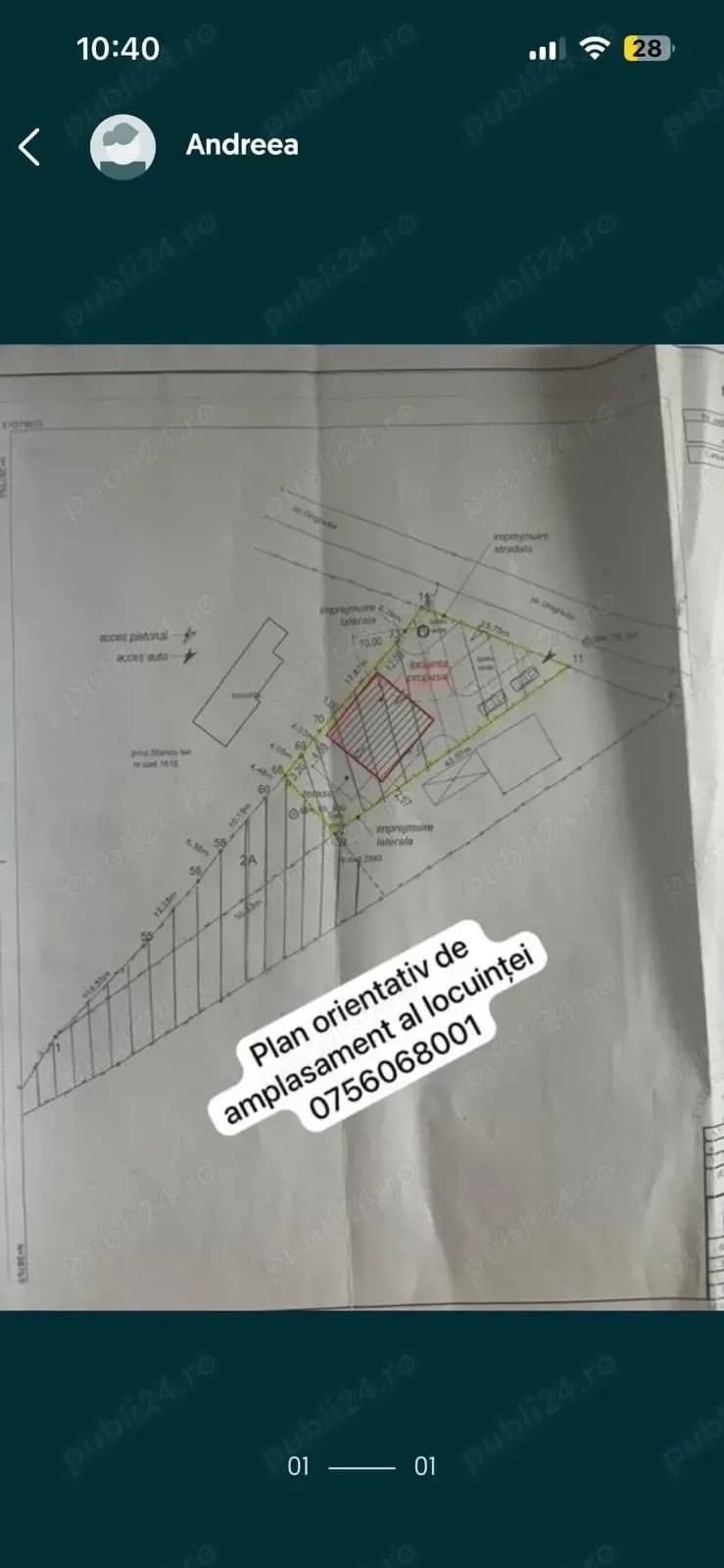 Vând teren intravilan mun. Ploiesti cu o suprafata totală de 1443 mp - imagine 1