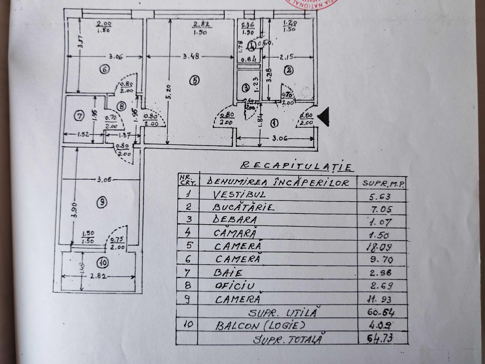 De vânzare apartament de 3 camere în cartierul titan - imagine 1