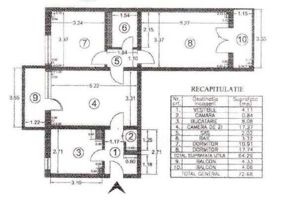 Vand ap. 3 camere, zona Titan_IOR - imagine 1